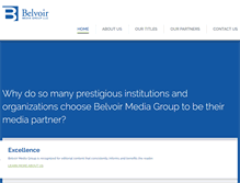 Tablet Screenshot of belvoir.com